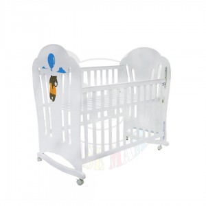 Chinese baby bed size 120×60 white