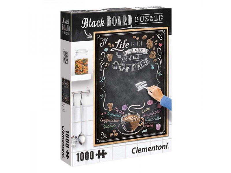 Puzzle black coffee board 1000 pieces