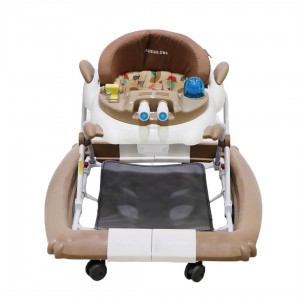 Warplane Rocking Baby Walker, Brown