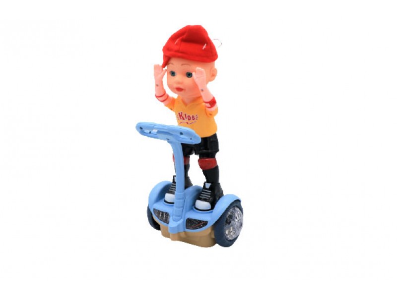 Doll with a scooter