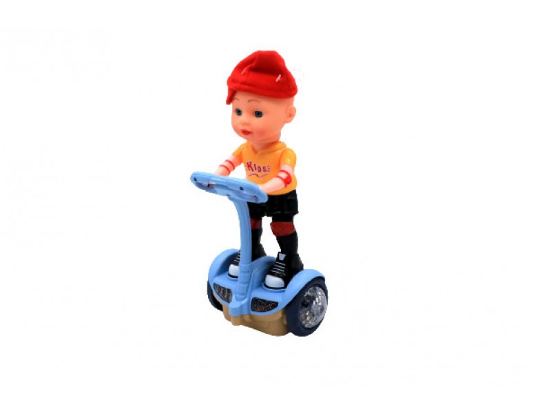 Doll with a scooter