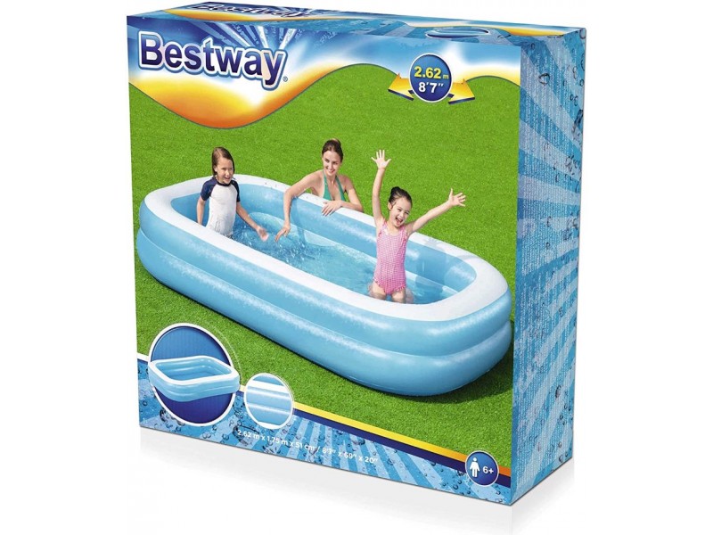 Rectangular family pool for kids