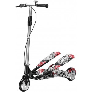 Smart scooter with 2 pedals and 3 wheels for kids