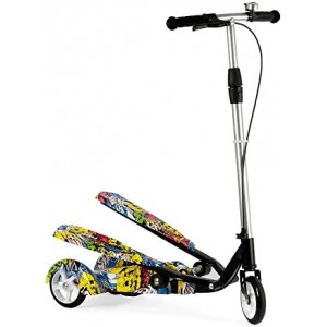 Smart scooter with 2 pedals and 3 wheels for kids