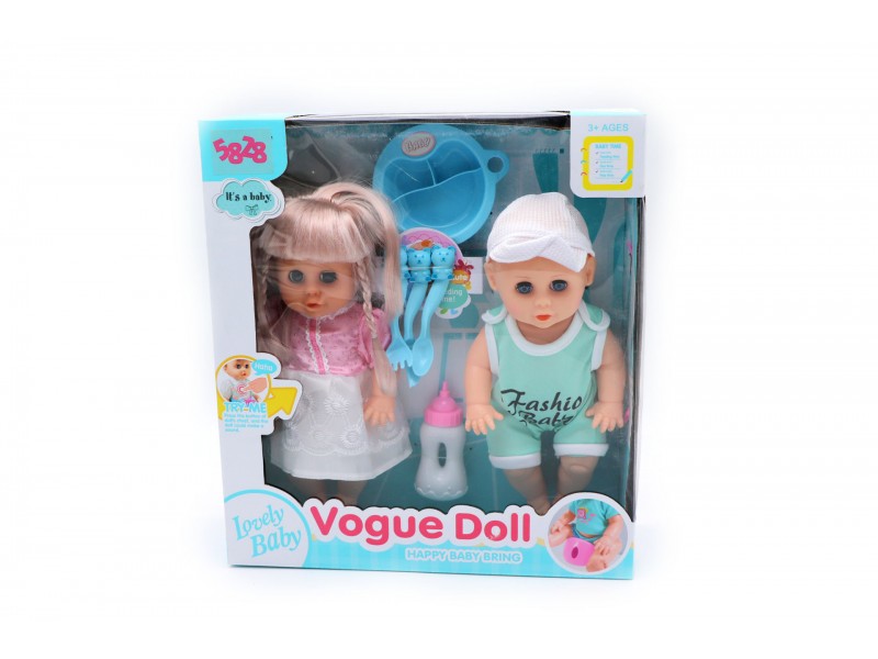 Twin doll with tools