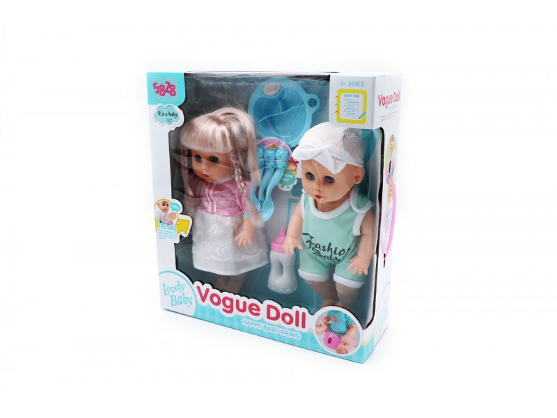 Twin doll with tools