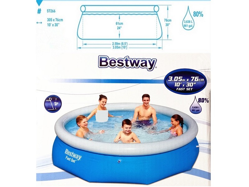 305X76cm inflatable sail pool