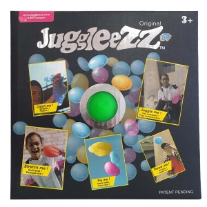 Colorful ball juggles