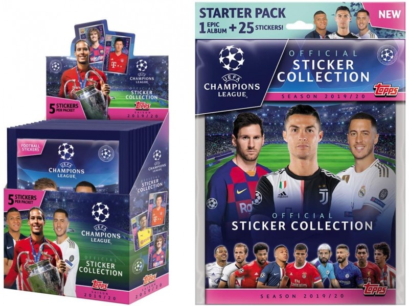 UEFA Champions League 2019-20 Stickers - Box Set and Starter Pack.