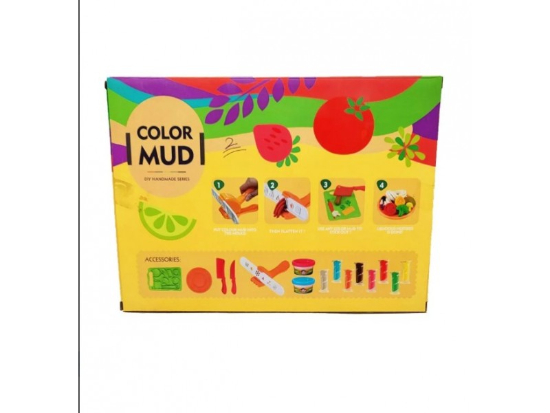 clay kit  game for children, with 8 colors, including a set of  clay kit  molds and a rolling pin.