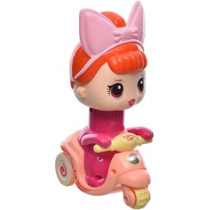 A cute, multi-colored plastic Reso car figurine with a delightful design for girls and children.