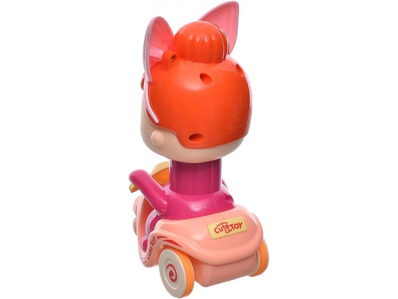 A cute, multi-colored plastic Reso car figurine with a delightful design for girls and children.