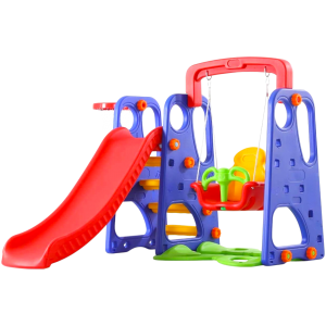 Slide set with swing