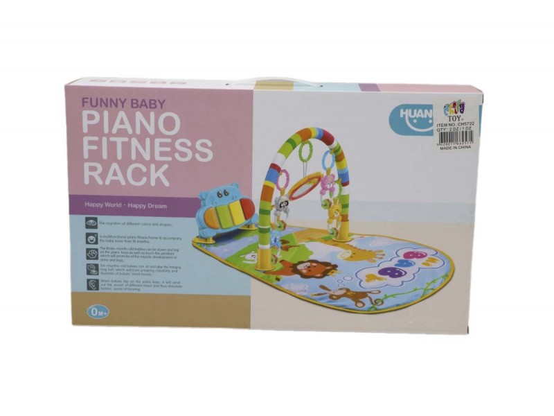 Piano game mat for newborns