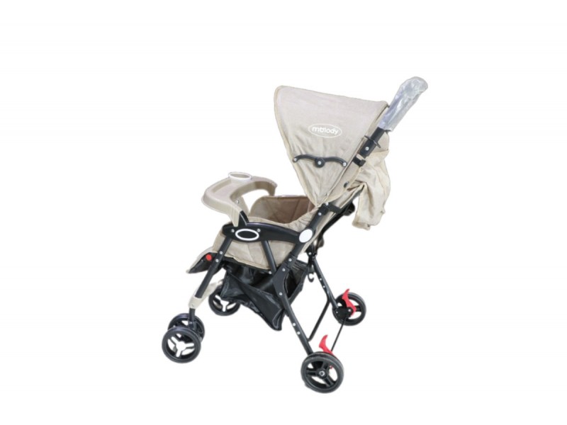 Folding baby stroller.