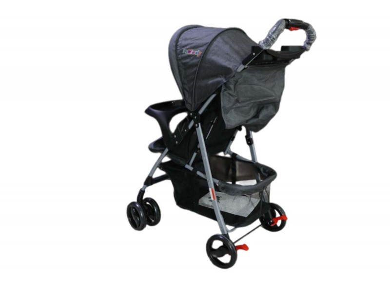 Folding baby stroller.