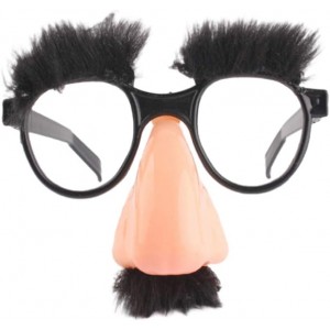 Funny glasses for a big nose with eyebrows and mustache