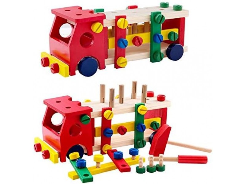 Wooden truck toy