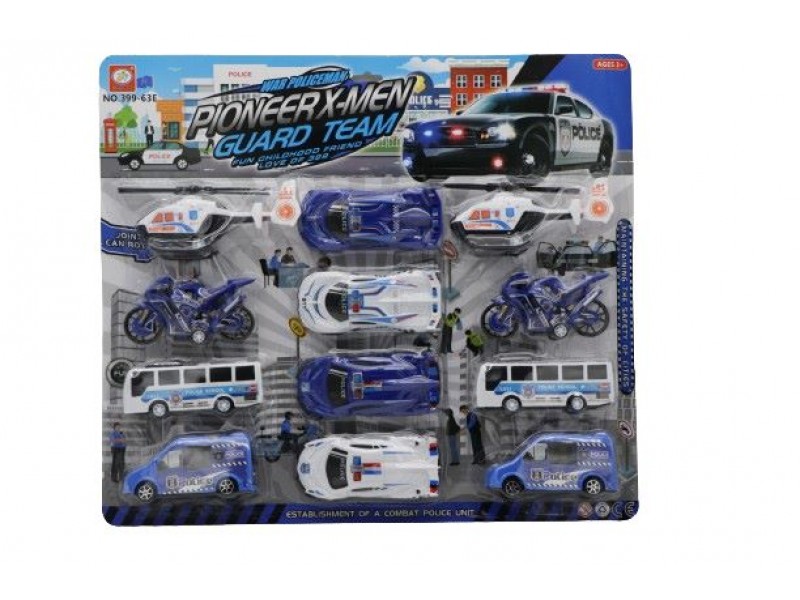 The police car set for children game