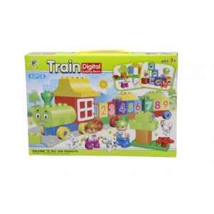 Train building blocks set