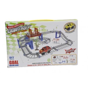 Railway and car bridge game