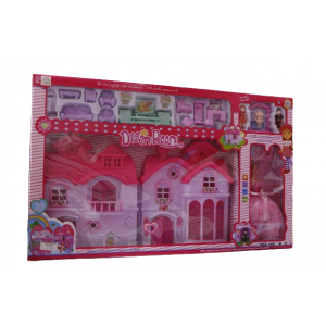 Large pretend doll house toy