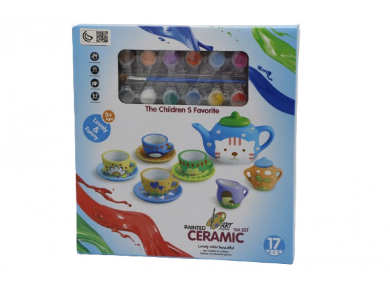 Ceramic cups coloring game