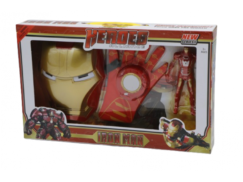 Iron Man figure and mask toy