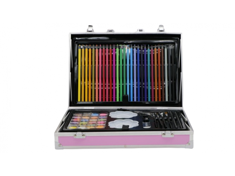 A Creative Kids' Color Set in a Metal Case