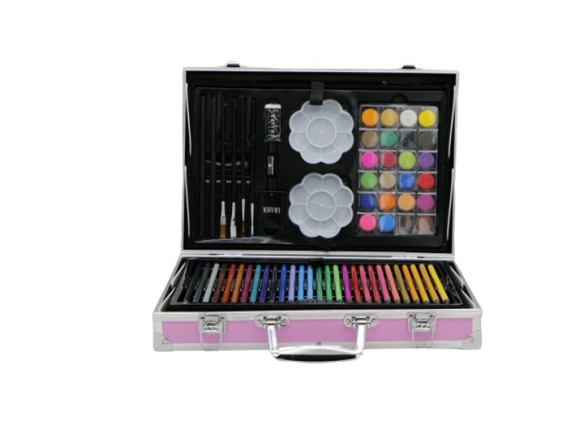 A Creative Kids' Color Set in a Metal Case