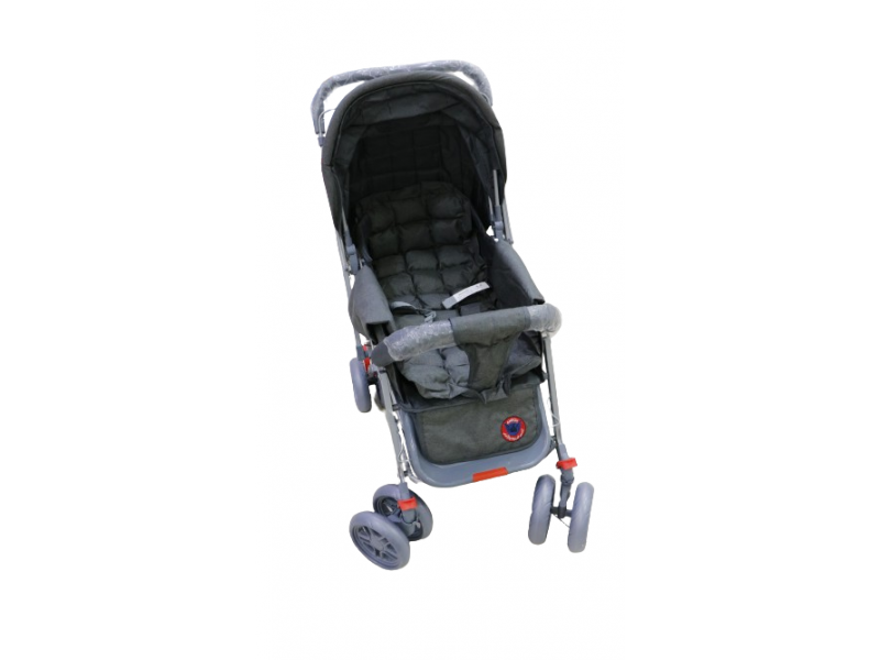 Folding baby stroller.