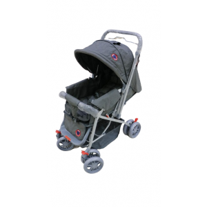 Folding baby stroller.