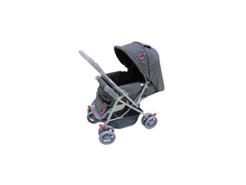 Folding baby stroller.