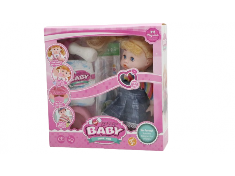 Doll toy with diaper