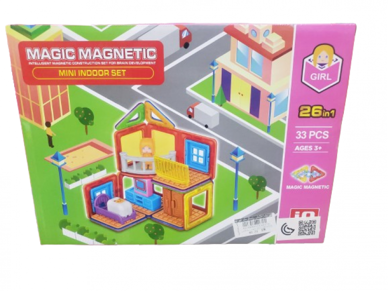 Magnetic building blocks for children 33 pieces