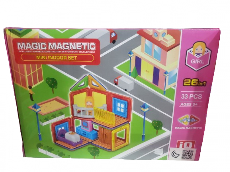 Magnetic building blocks for children 33 pieces