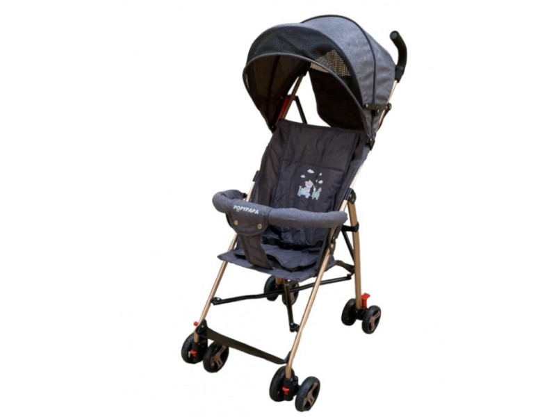 New High Quality Foldable Baby Stroller (Dark Grey)