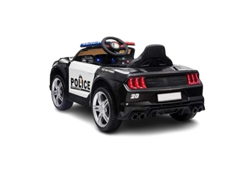 Electric police car for children 2020, white