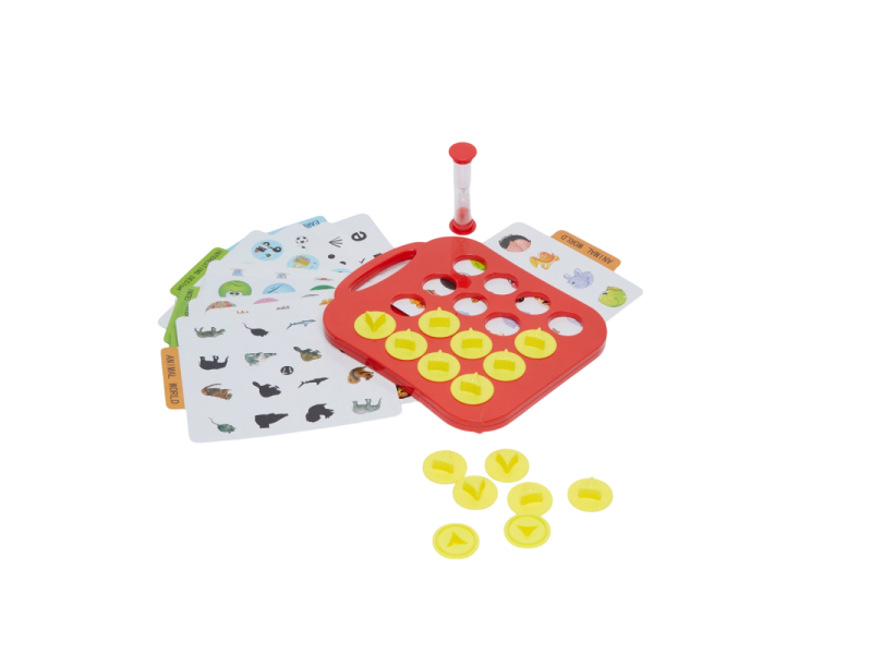 Memory game with an hourglass timer