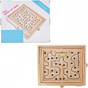 Educational wooden games for children, mazes, board games, ball games and puzzles