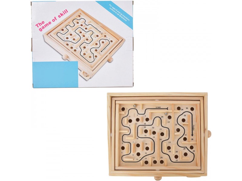 Educational wooden games for children, mazes, board games, ball games and puzzles