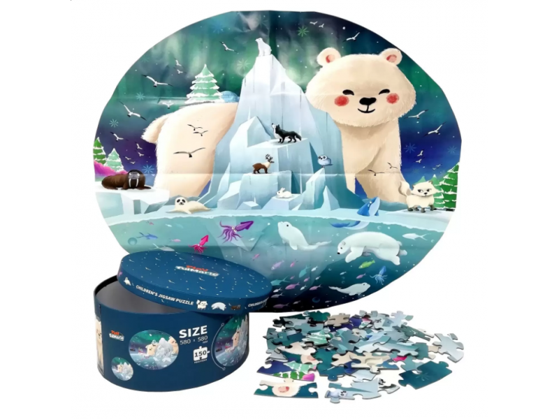 Circular paper puzzle