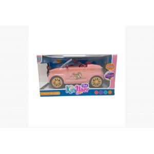 Pink girls' car shape children's toy