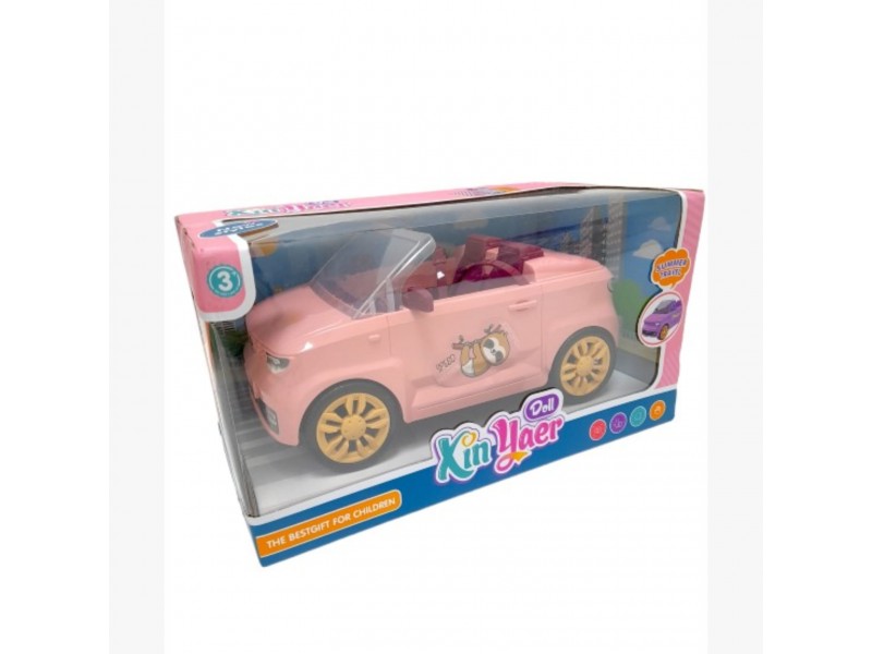 Pink girls' car shape children's toy