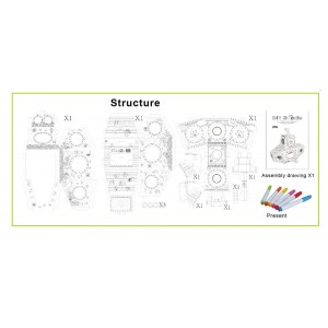 Please Mama Hand-Painted Cardboard Playhouse for Kids