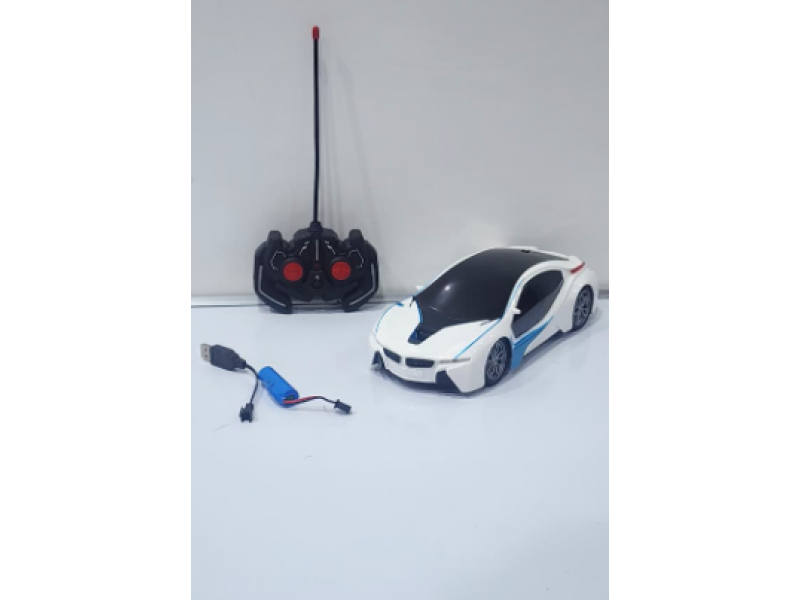 Rastar BMW i8 Remote Control Racing Car, 1:24 Scale, Color May Vary, White 