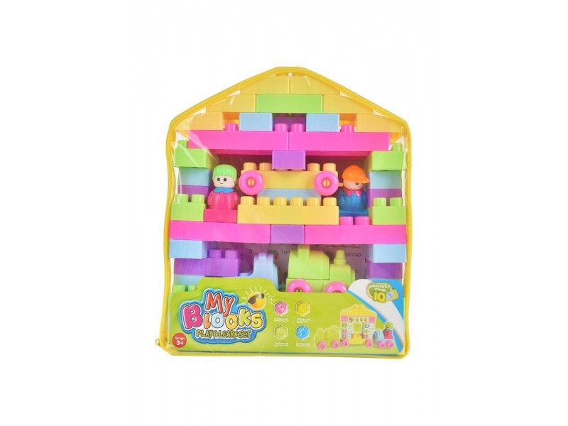 Building Blocks with Stickers 67 Pieces