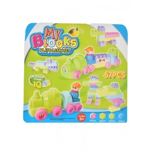 Building Blocks with Stickers 67 Pieces
