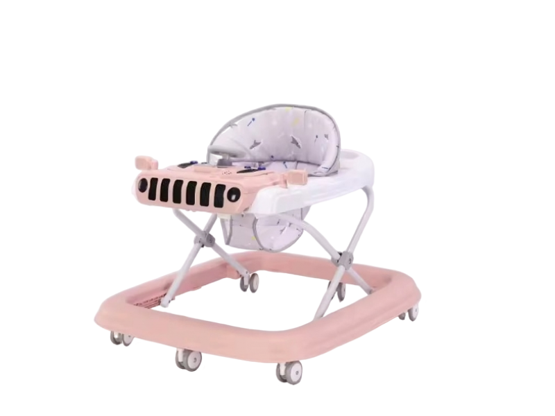Baby walker in the shape of a car