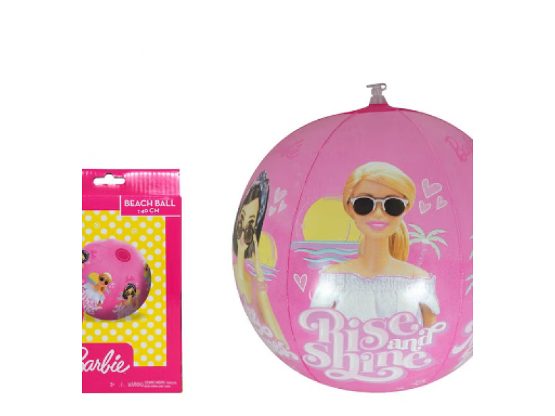 High Quality Inflatable Beach Ball Printed Barbie, Multicolor 